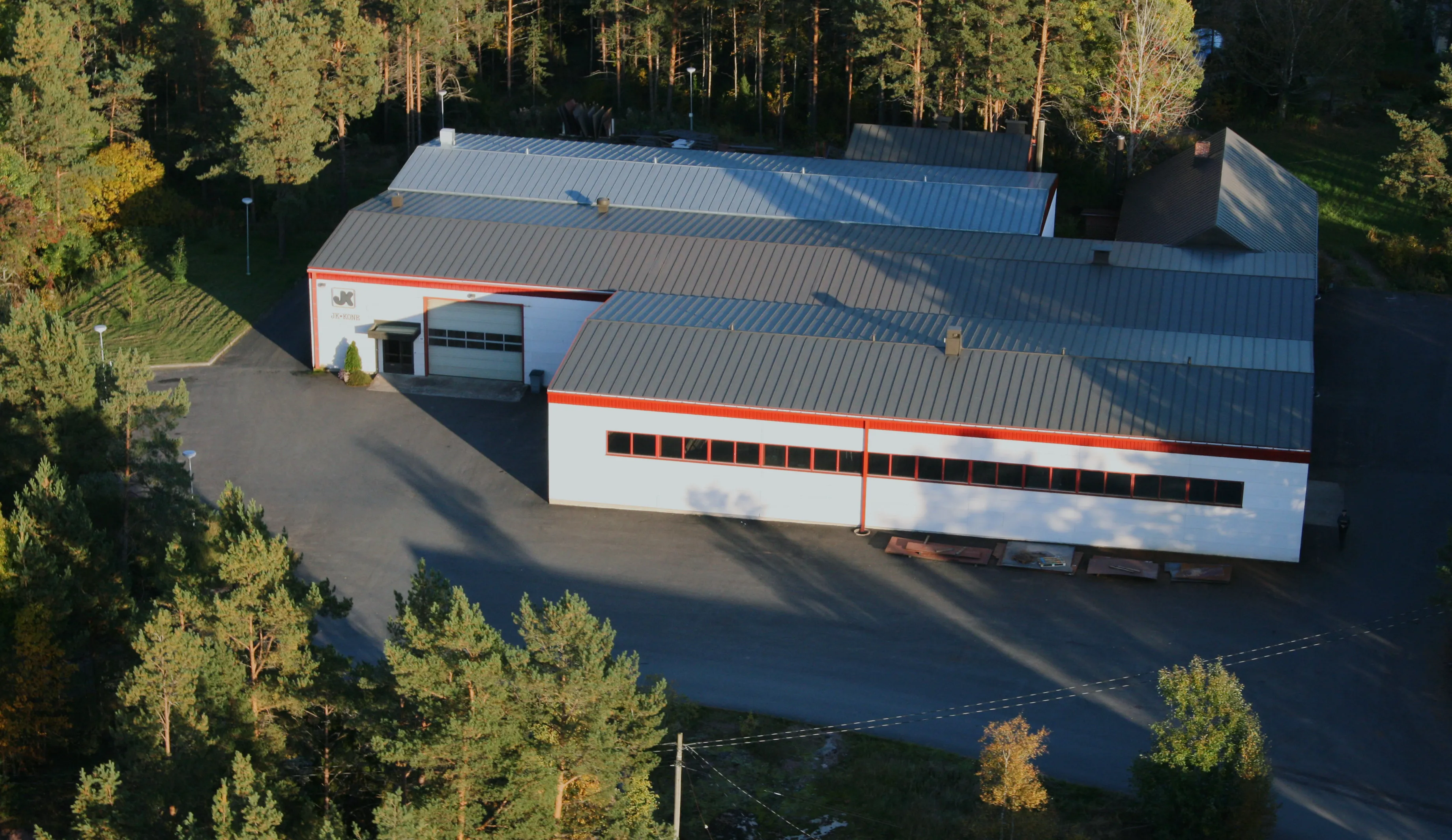 Aerial view of JK. Kone facilities in Hinnerjoki