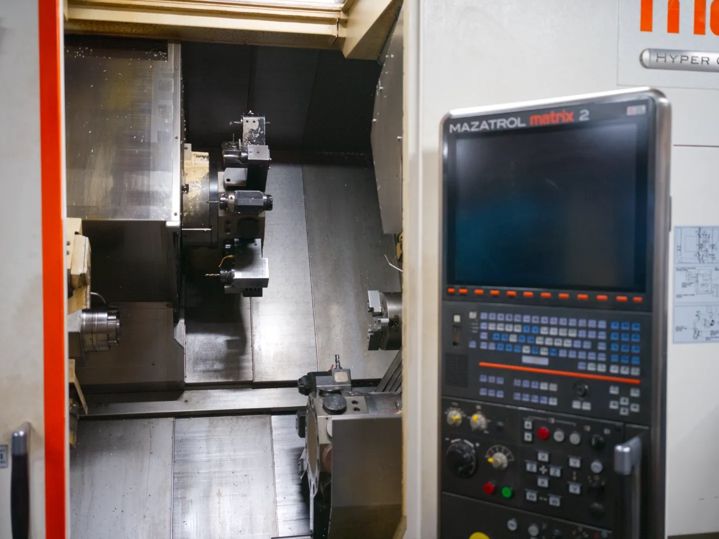 Mazak CNC turning centre at the JK. Kone factory
